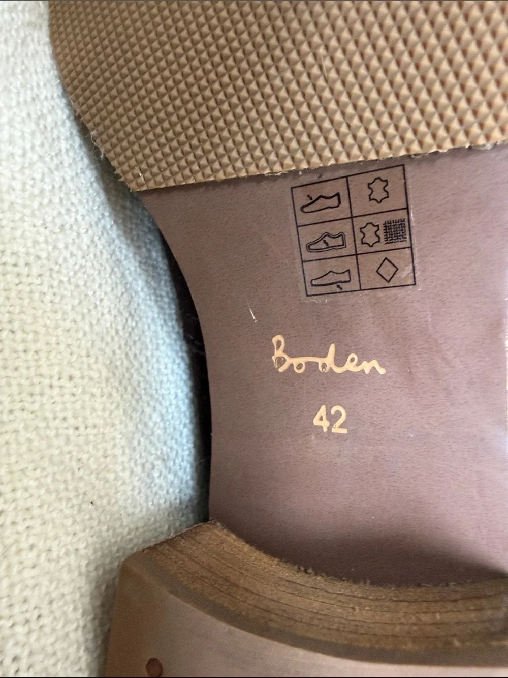 Boden Dark Brown Suede Over-the-Knee Boots with Teal Lining